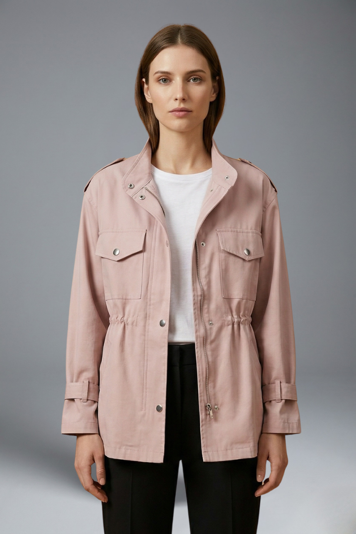 Orelisse | Veste utilitaire structurée pour femme avec ceinture à la taille
