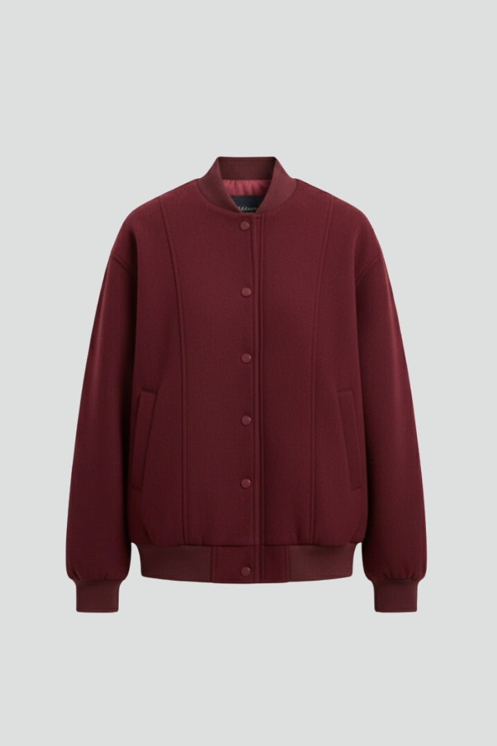 Caledria | Veste universitaire pour femme – Fermeture à boutons-pression