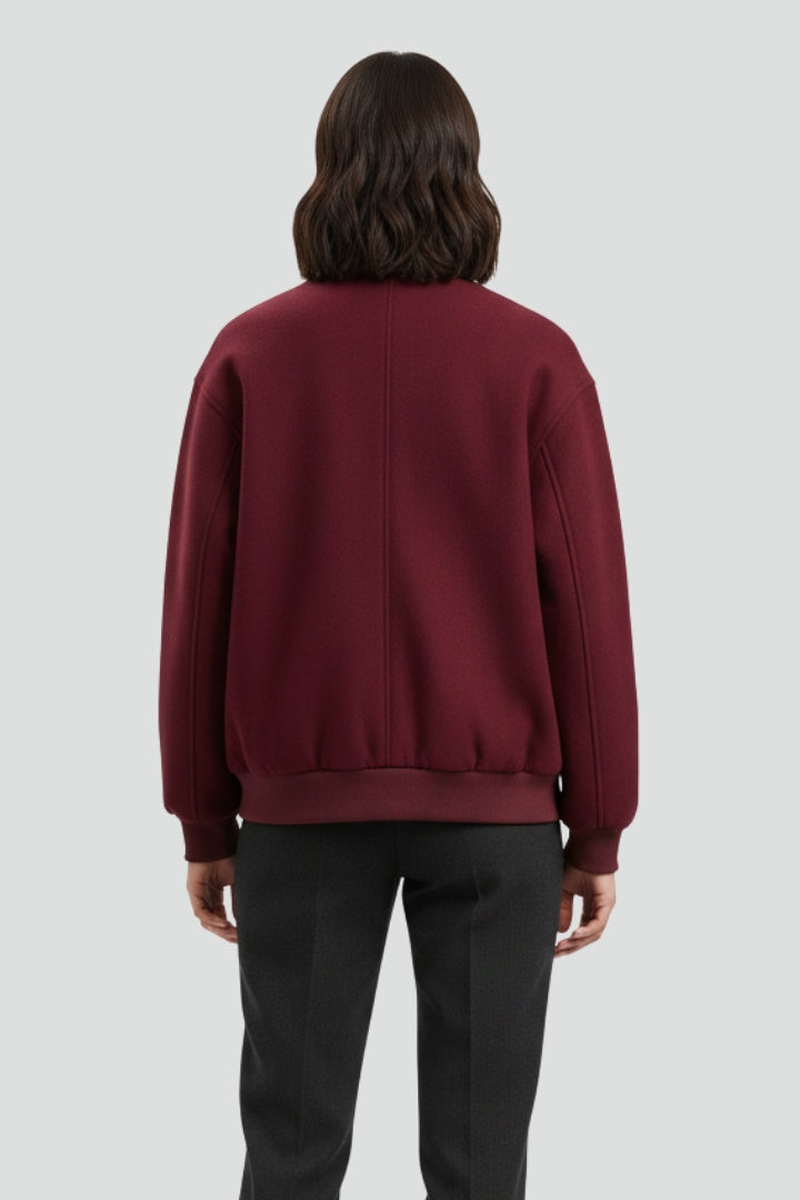 Caledria | Veste universitaire pour femme – Fermeture à boutons-pression