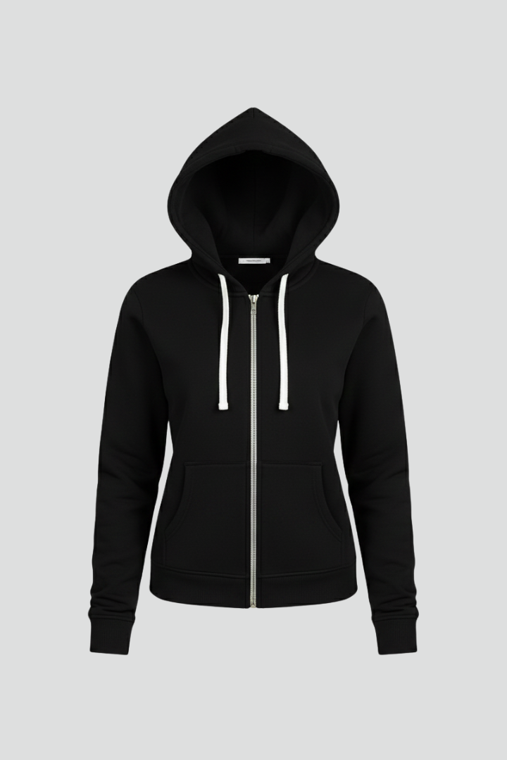 Avelora | Sweat à Capuche Zippé pour Femme – Capuche à Cordon de Serrage