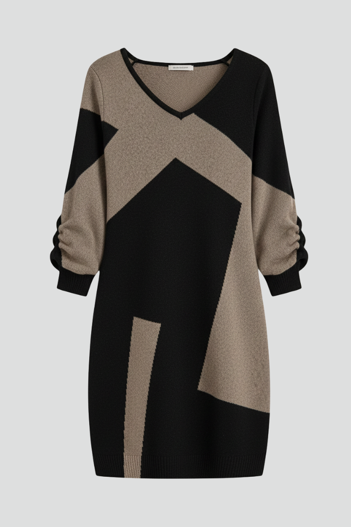 Eulalia | Robe ample pour femme – Robe décontractée à manches courtes et col rond