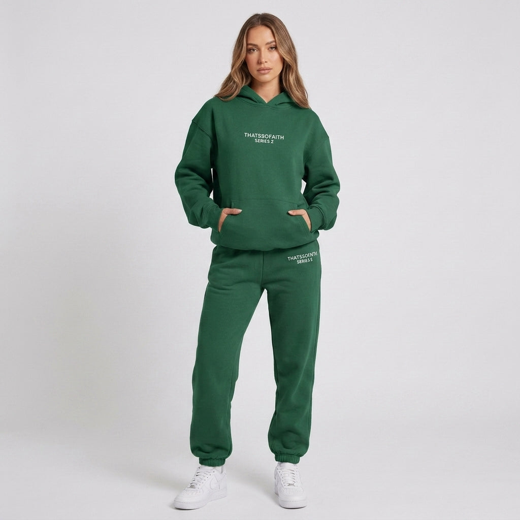 Esther | Ensemble de survêtement imprimé pour femme – Sweat à capuche doux et pantalon de jogging