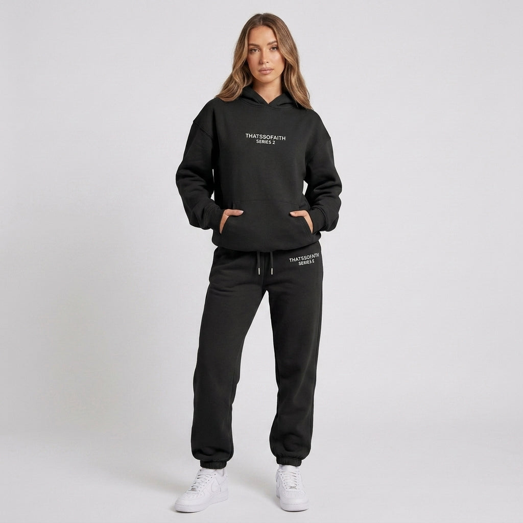 Esther | Ensemble de survêtement imprimé pour femme – Sweat à capuche doux et pantalon de jogging