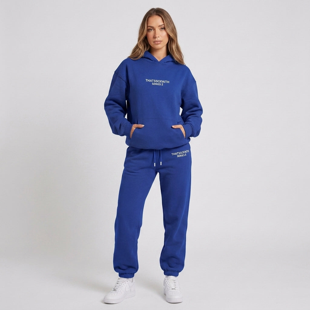 Esther | Ensemble de survêtement imprimé pour femme – Sweat à capuche doux et pantalon de jogging