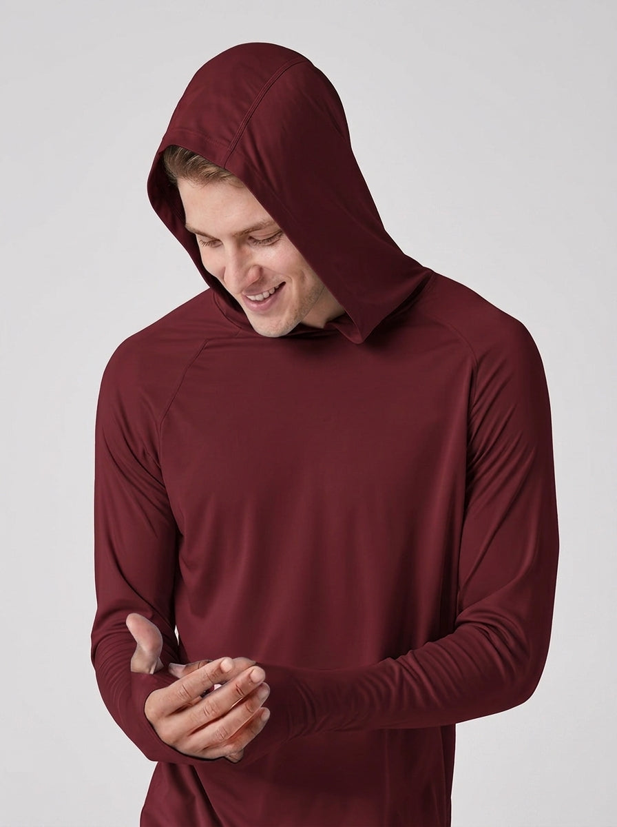 Marius | Sweat à capuche anti-UV pour homme – Sweat de sport léger à manches longues