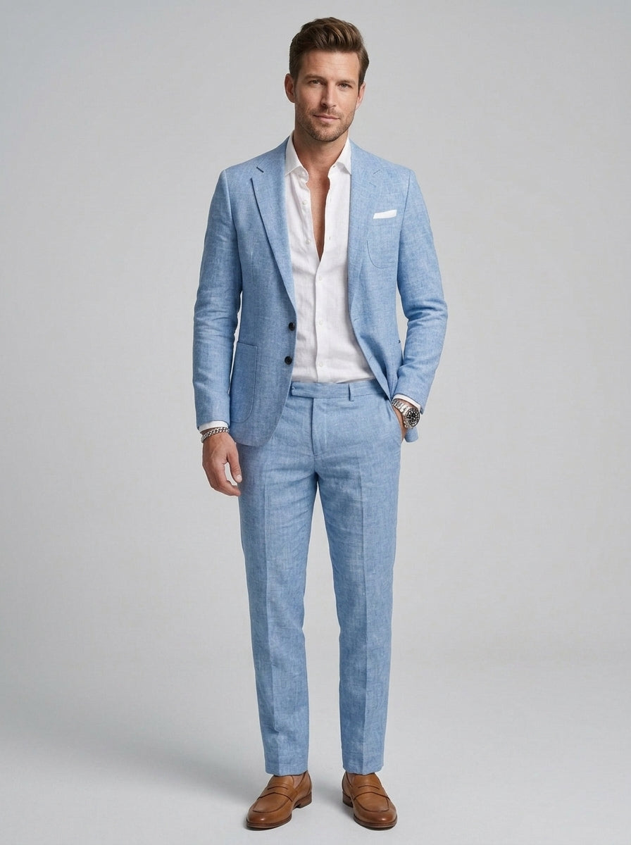Dorian | Costume homme en lin – Costume léger, respirant et coupe slim