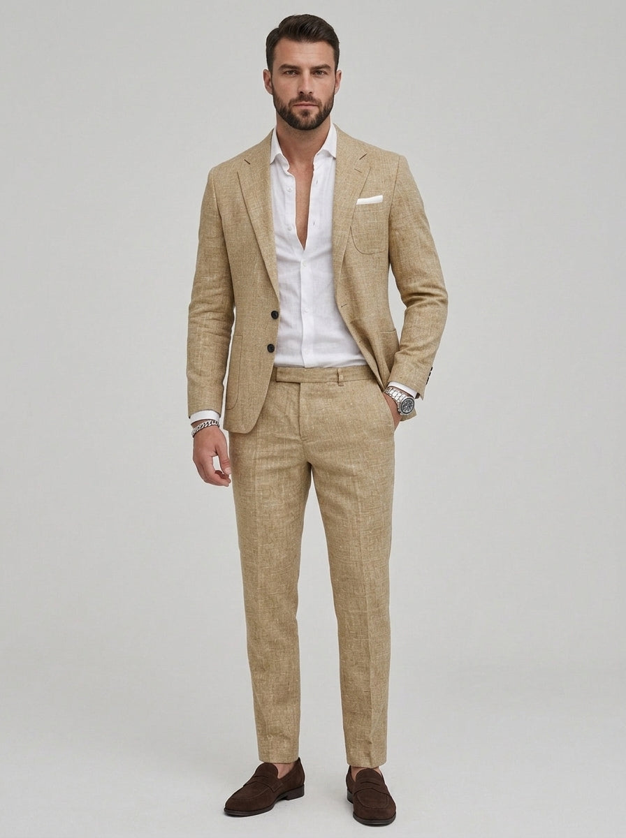 Dorian | Costume homme en lin – Costume léger, respirant et coupe slim