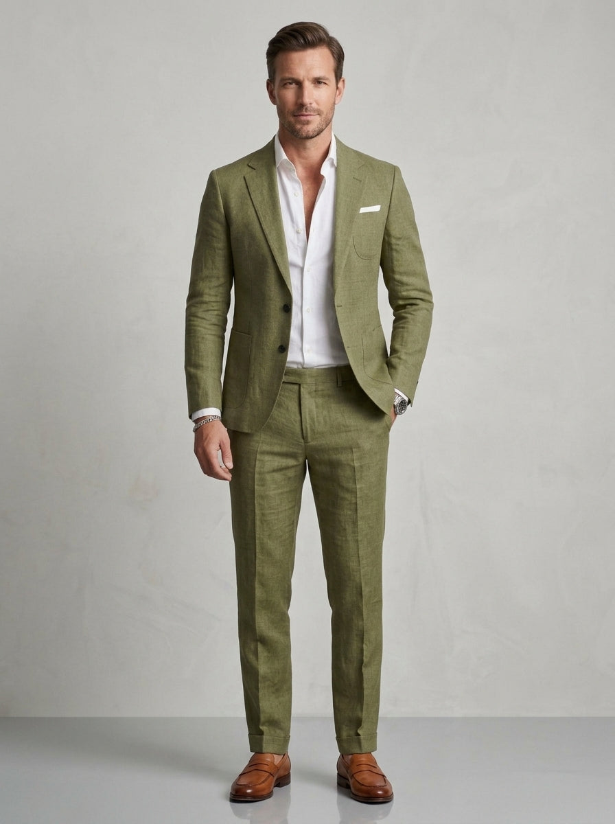 Dorian | Costume homme en lin – Costume léger, respirant et coupe slim