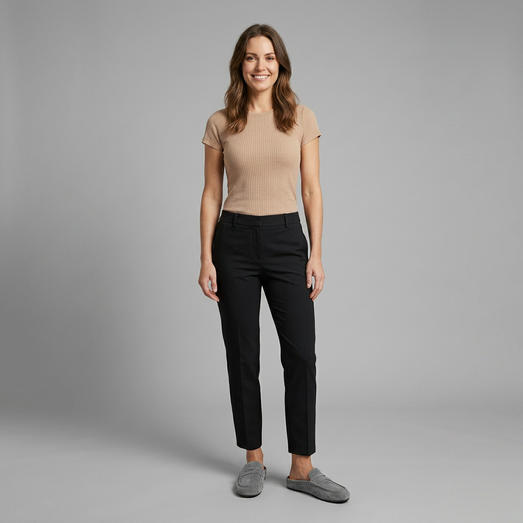 Anara | Mocassins mules pour femmes en daim – Bout rond, chaussures à enfiler pour tous les jours